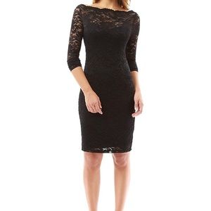 Boatneck Sweetheart Lace Dress
